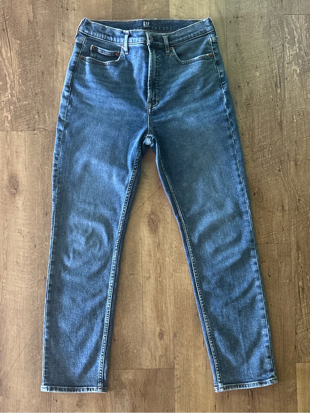 Gap Denim Cigarette Jeans Size 8/29R High Rise Straight Leg